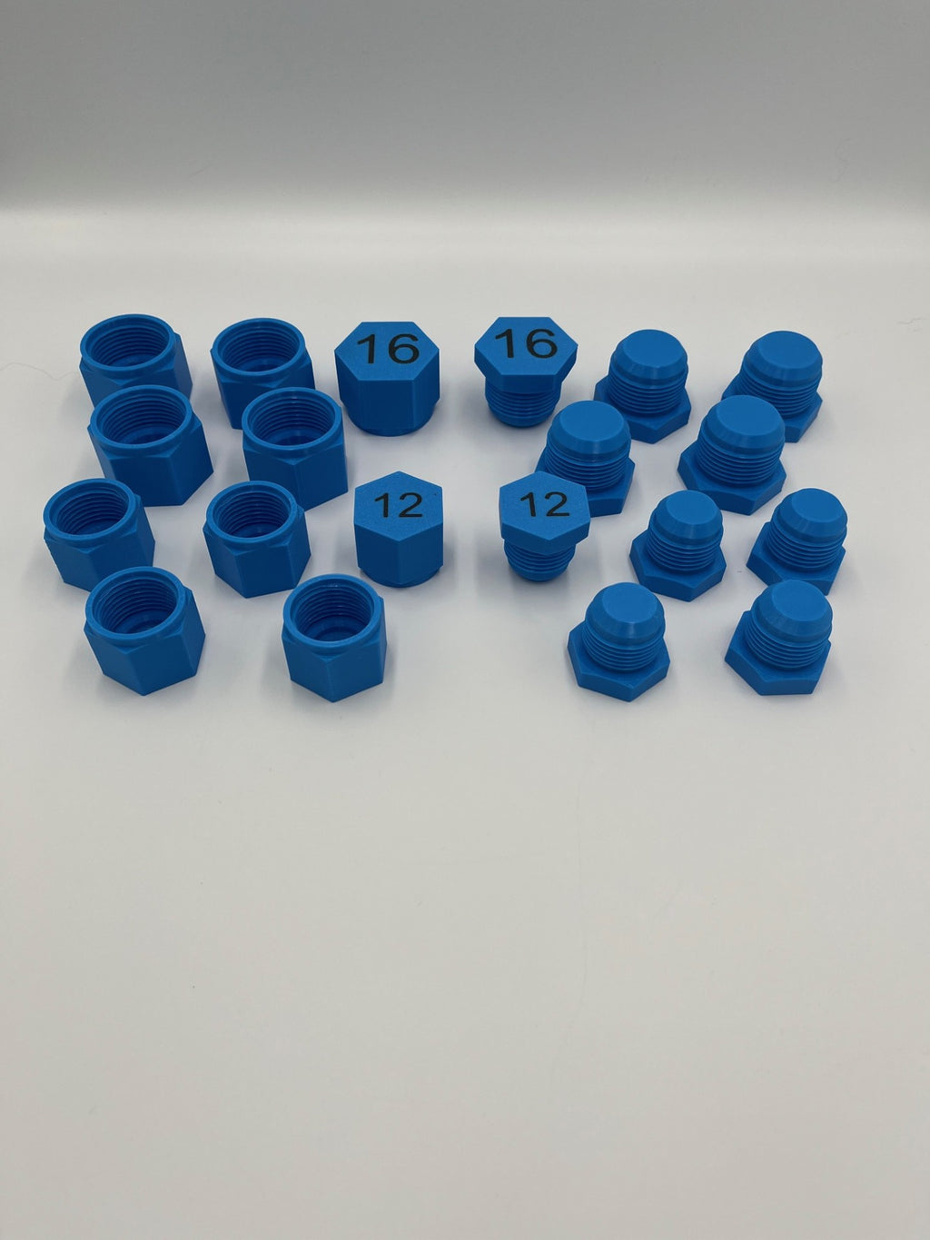 AN3 to AN16 Fitting dust cap set 70 piece