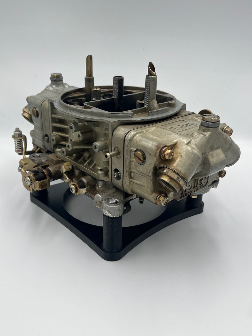 Two Position Holley Carburetor work stand and Dust Cap
